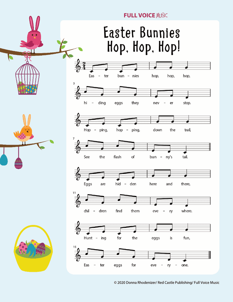 Easter Bunny Arpeggio Warm-Up Song
