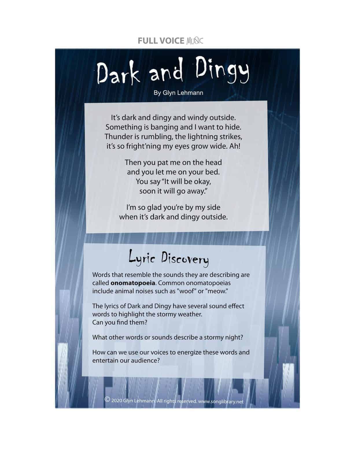 Dark and Dingy by Glyn Lehmann