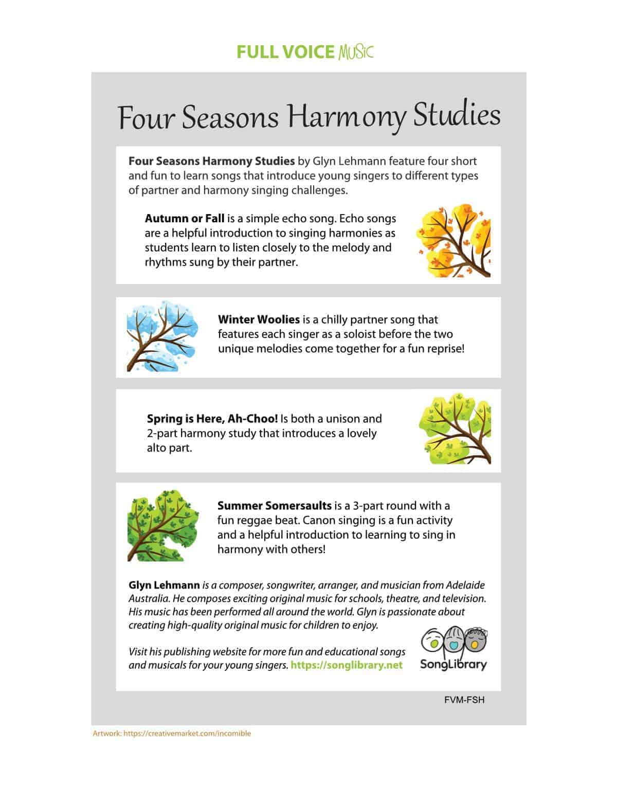 Four Seasons Harmony Studies by Glyn Lehmann