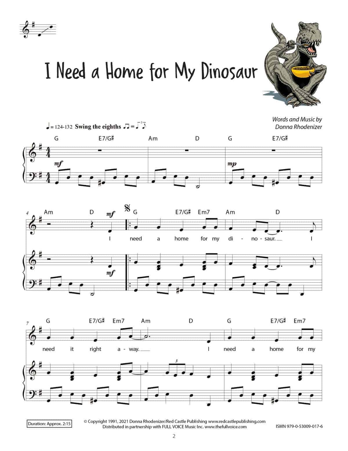 I Need a Home for My Dinosaur by Donna Rhodenizer