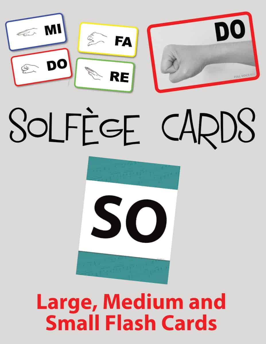 Solfege Hand Sign Wall and Flashcards