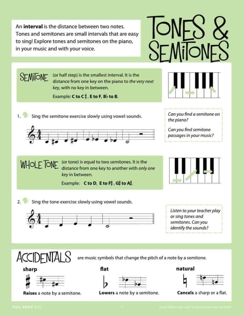 FVM | Vocal Warm-Ups and Technical Exercises for Kids! (PDF)