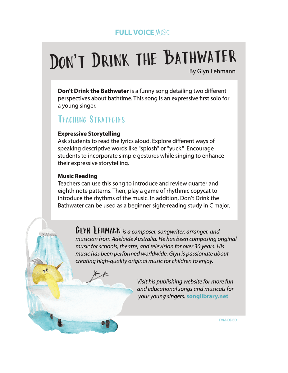 Don’t Drink the Bathwater by Glyn Lehmann