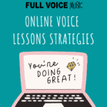 Online voice lesson strategies
