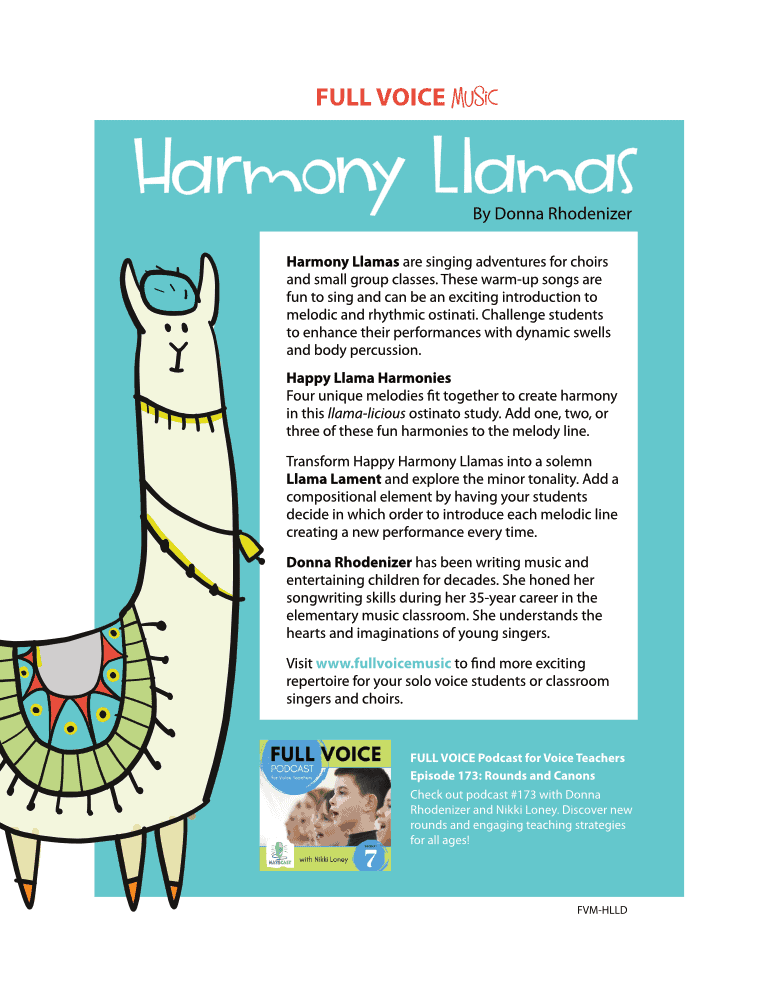 Harmony Llamas by Donna Rhodenizer