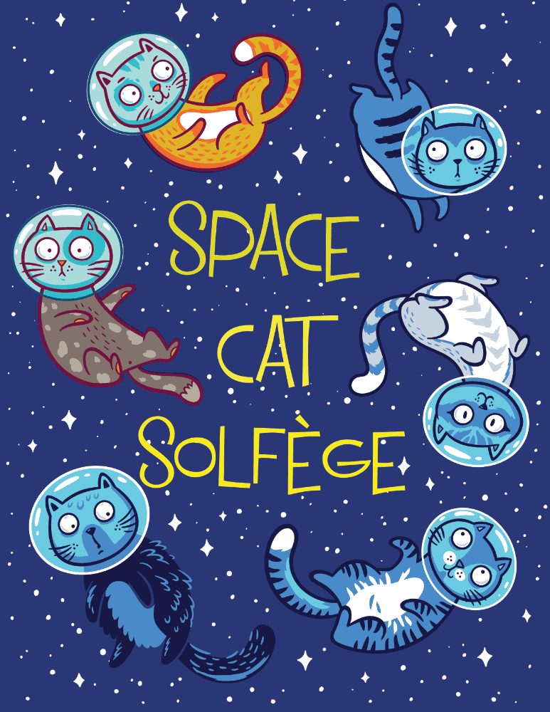 Space Cat Solfege Cards