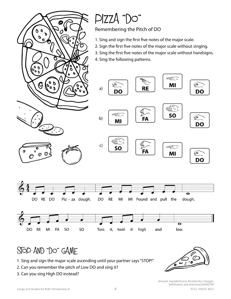 Songs and Studies for Kids! Introductory B (Digital PDF)