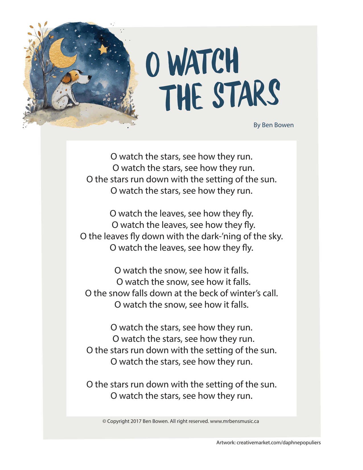 O Watch the Stars by Ben Bowen