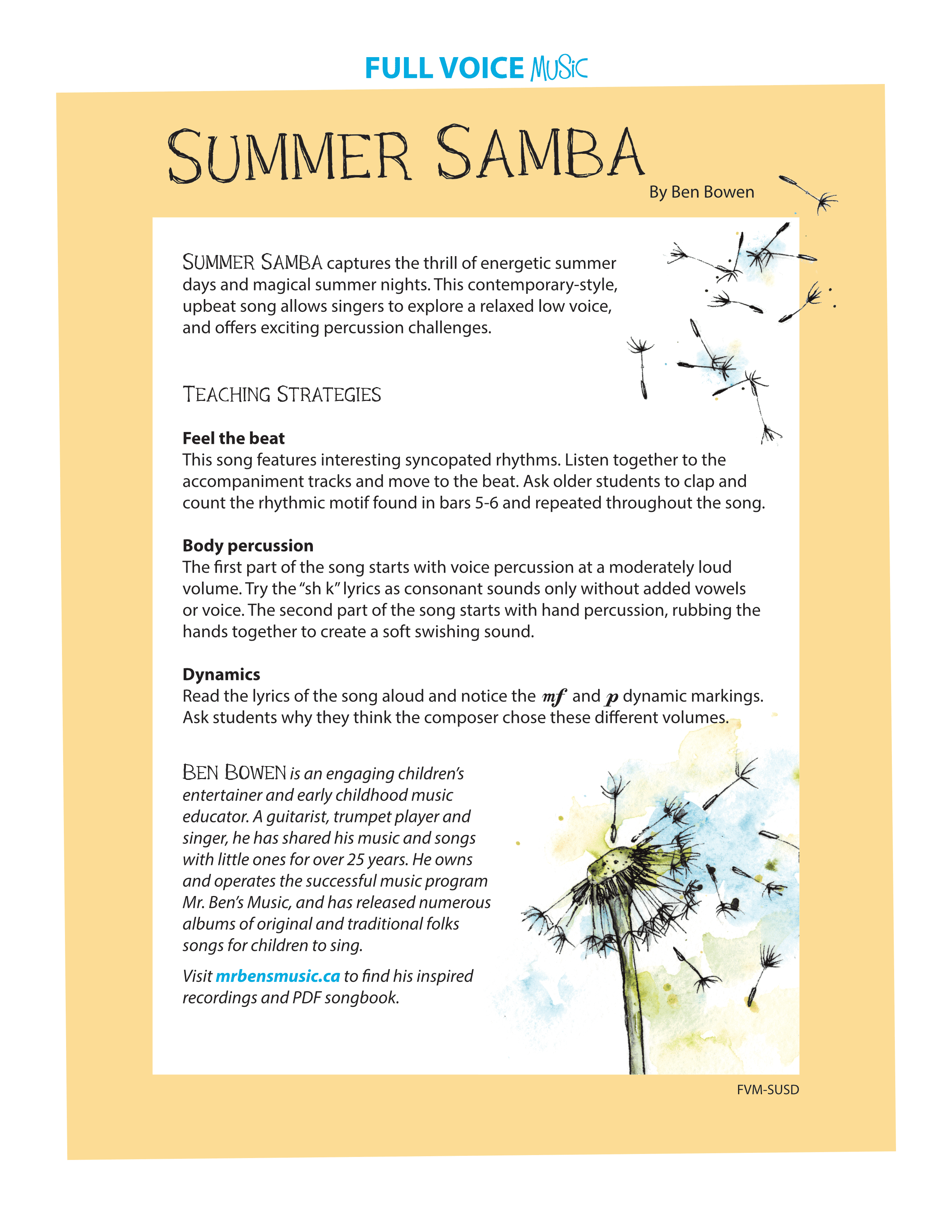 Summer Samba by Ben Bowen