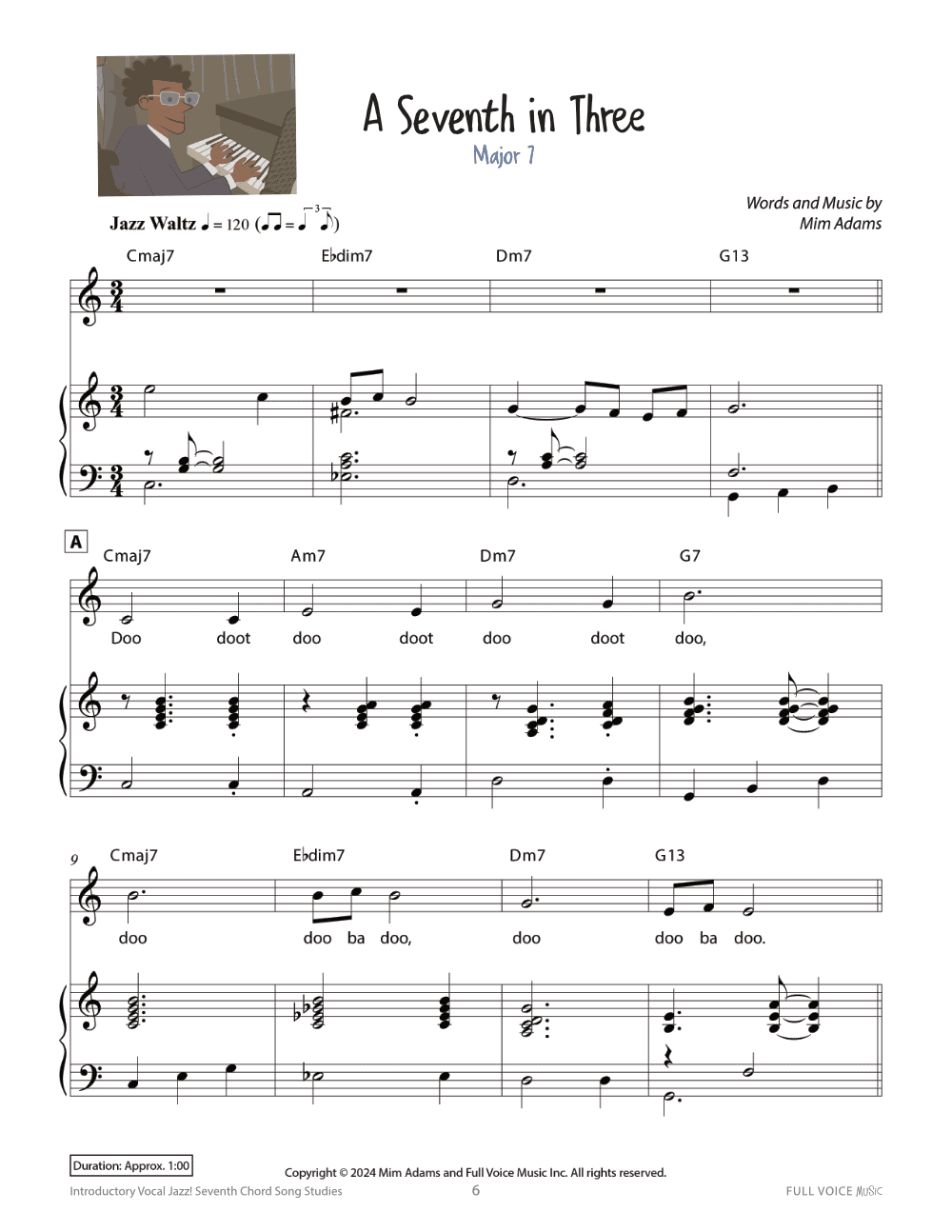 FVM | Introductory Vocal Jazz! Seventh Chord Song Studies